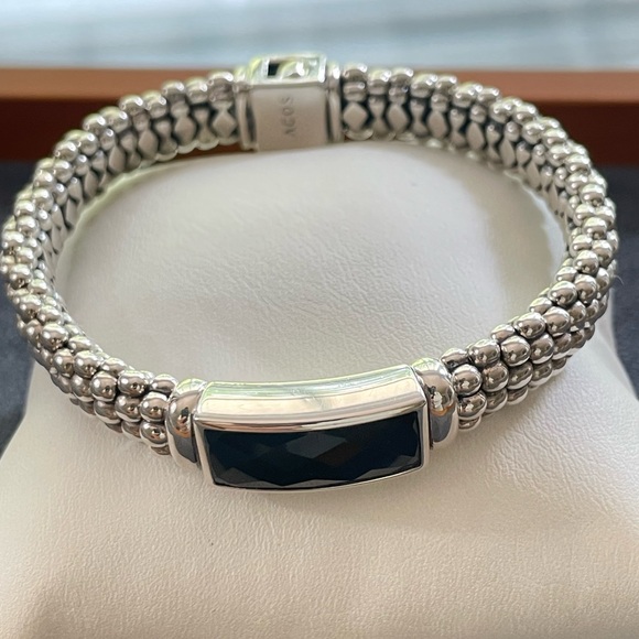 Lagos Caviar 8mm Maya Bracelet with Black Onyx-Small - Picture 5 of 10